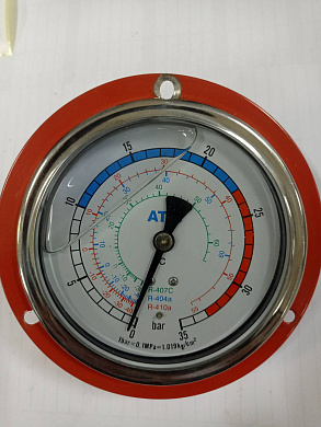 Манометр "ATIS" (0-35 BAR) 110мм (глицерин)