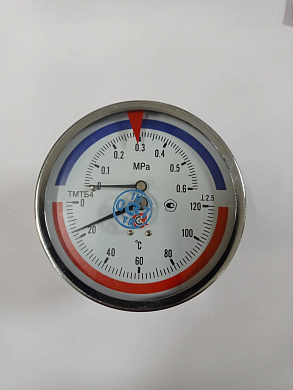 Термоманометр 100 мм, ТМТБ-41Т t 0-120С